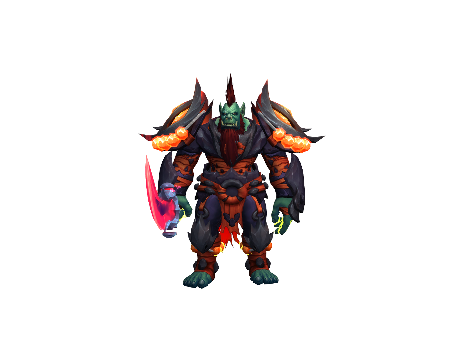 Laggedfist 3D character render