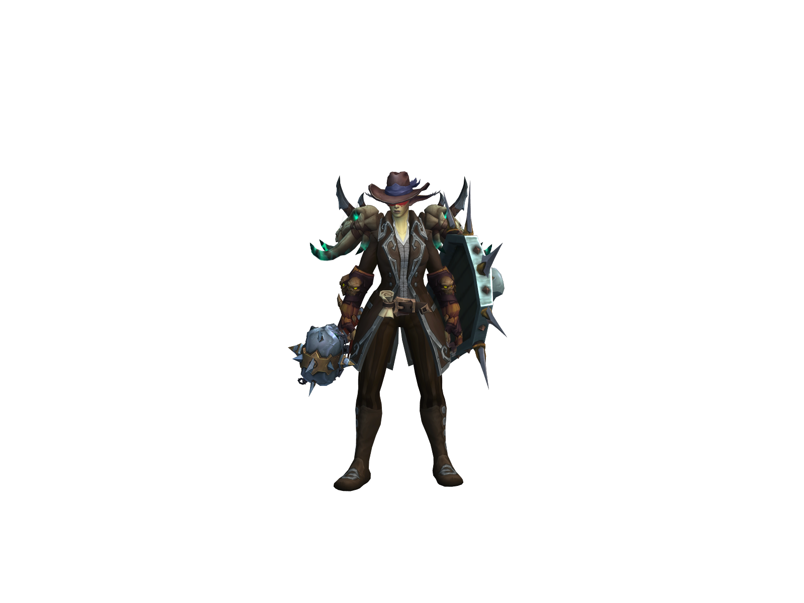 Skullsshaman 3D character render