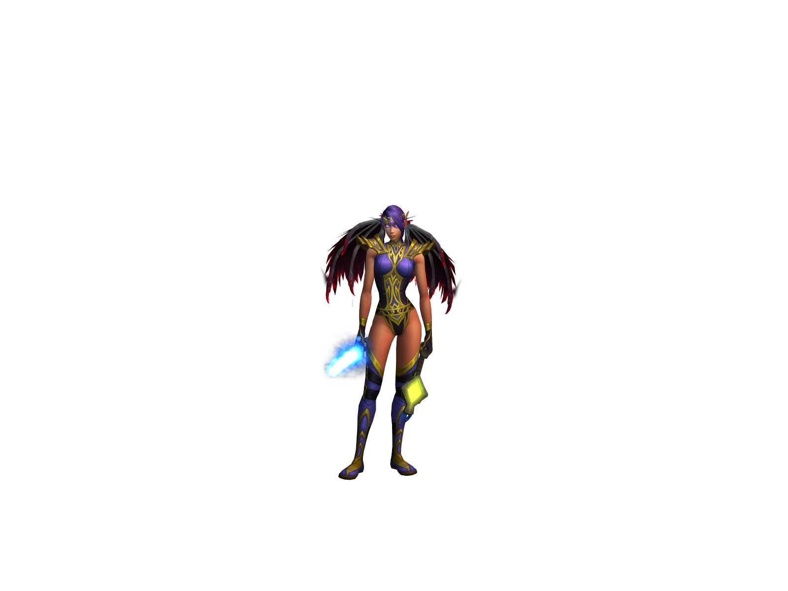 Mortifera 3D character render