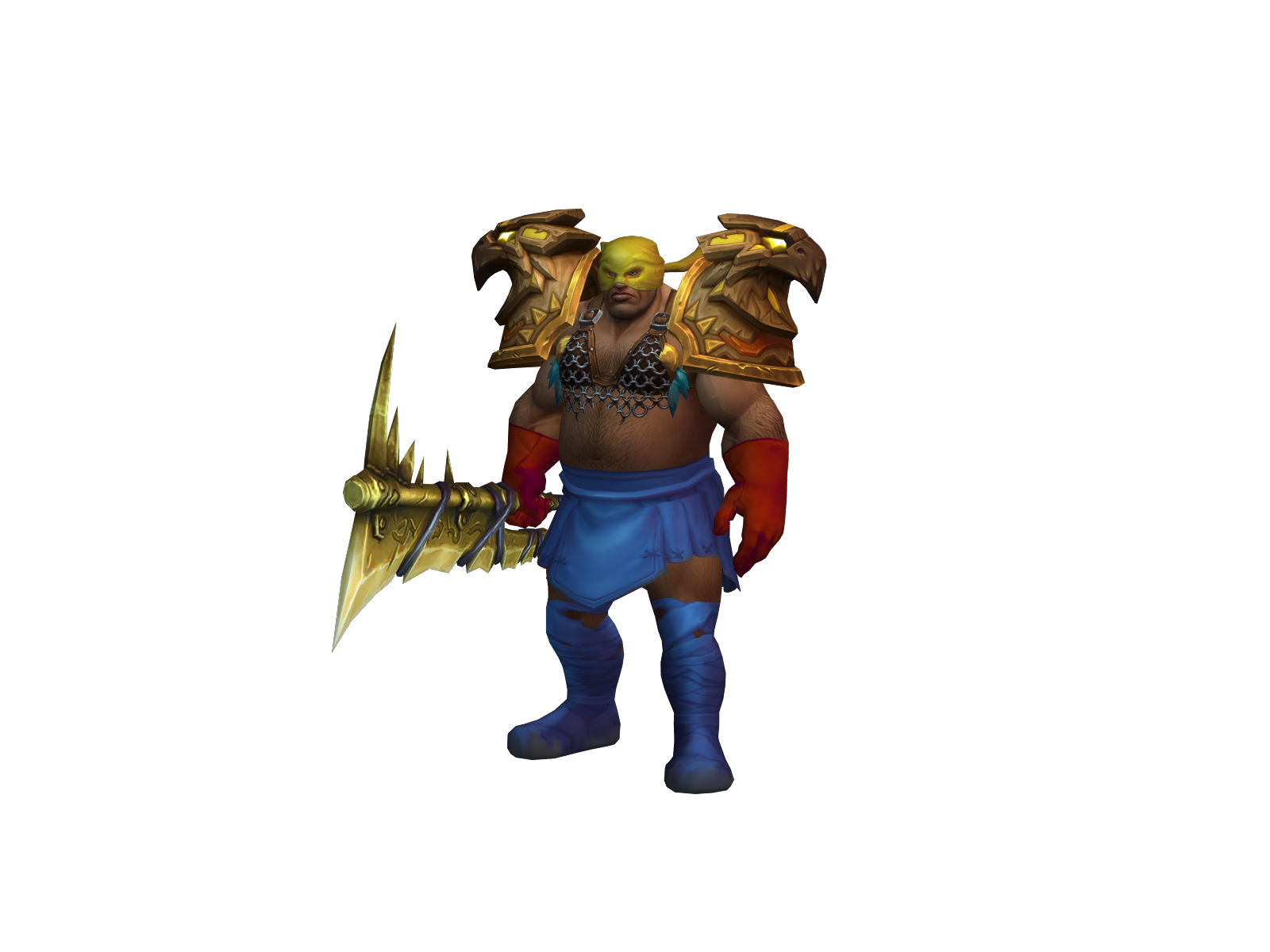 Frækkeforhud 3D character render