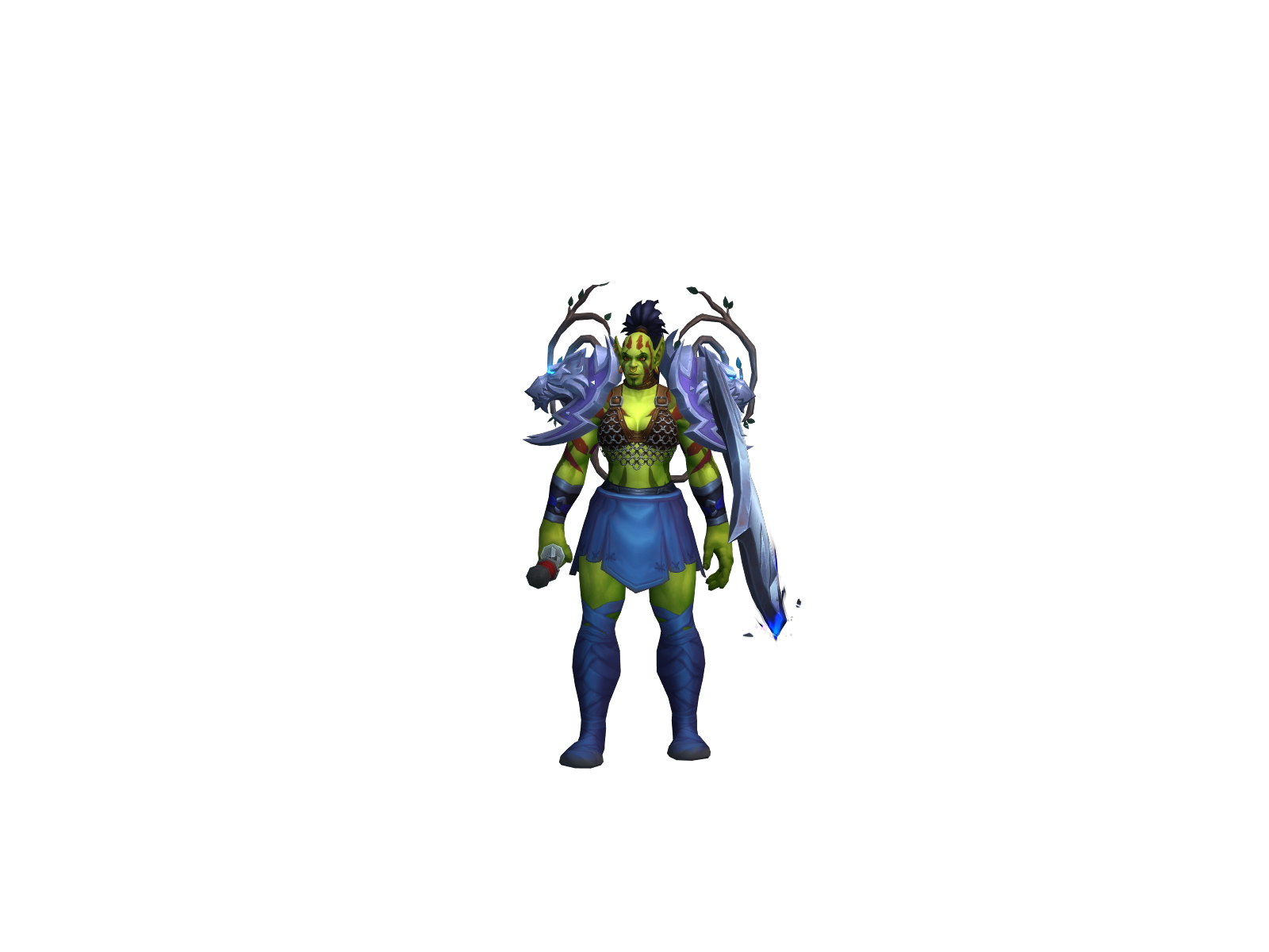 Bananskræl 3D character render