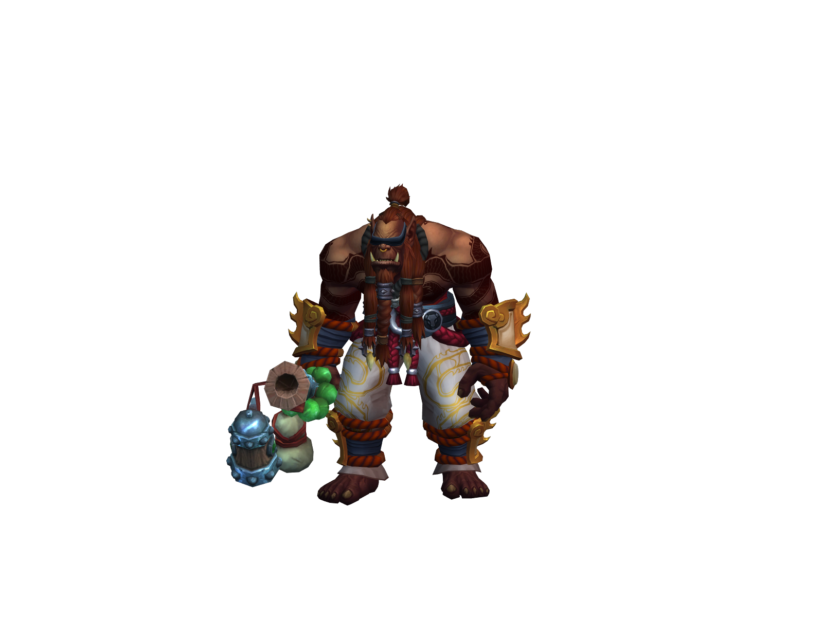 Akuma 3D character render