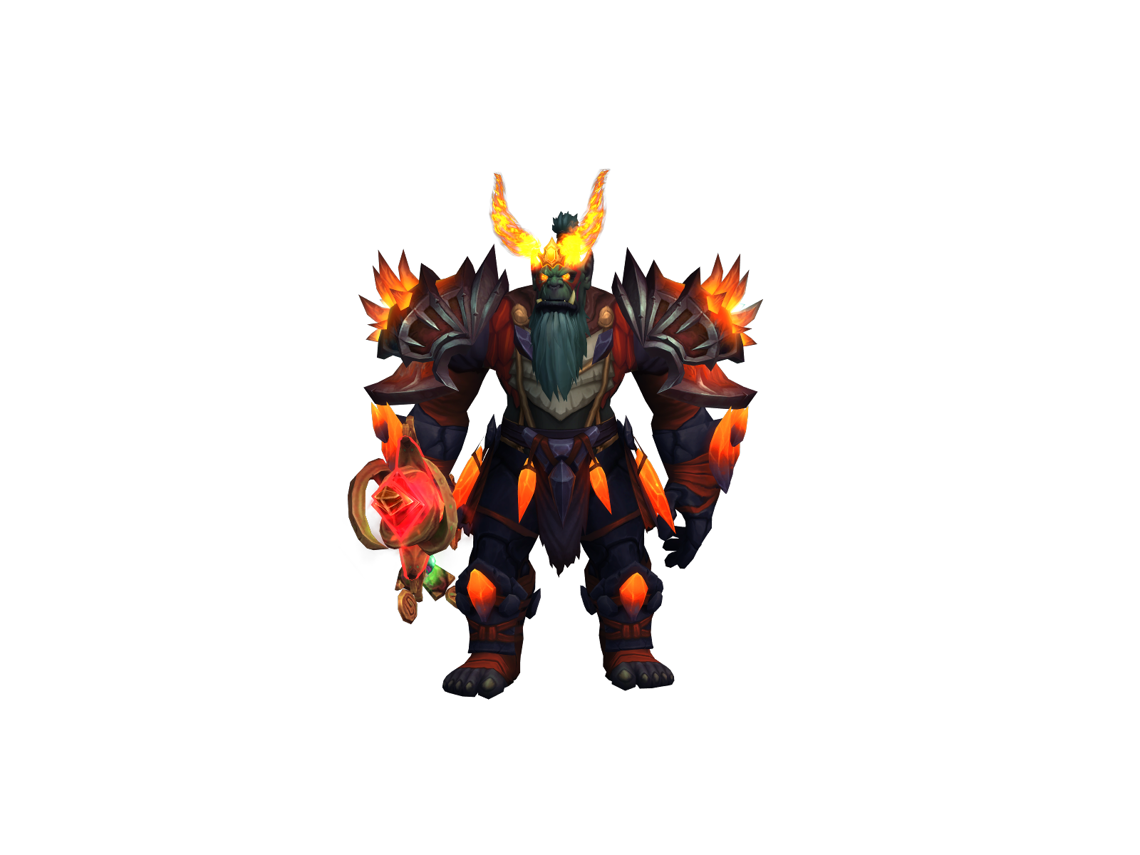 Aflame character render