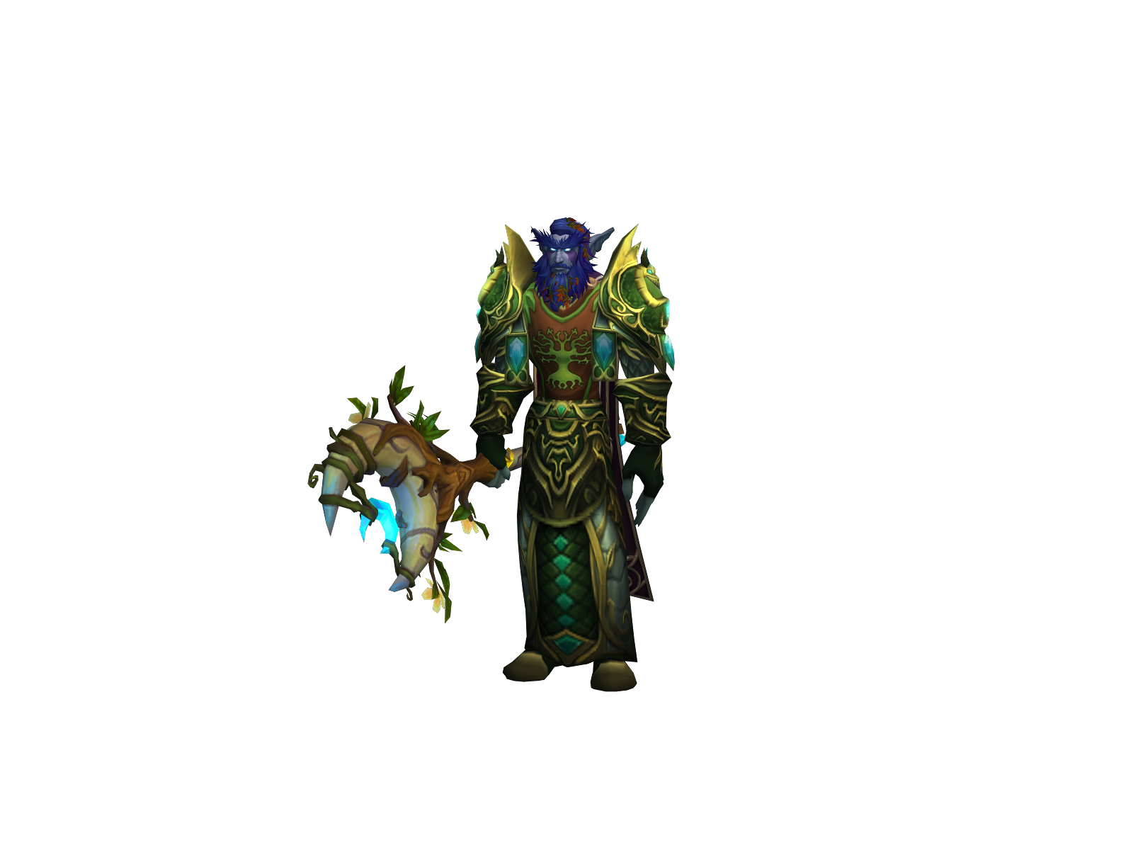 Feuillerage 3D character render