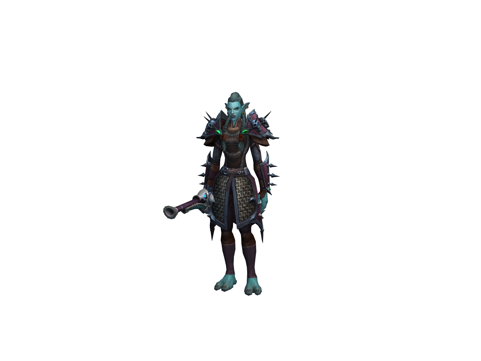 Tamburgi 3D character render