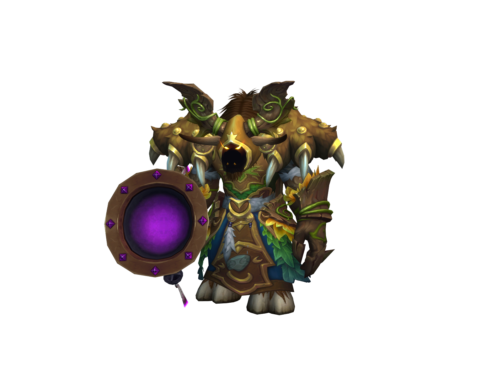 Yellowhorn 3D character render