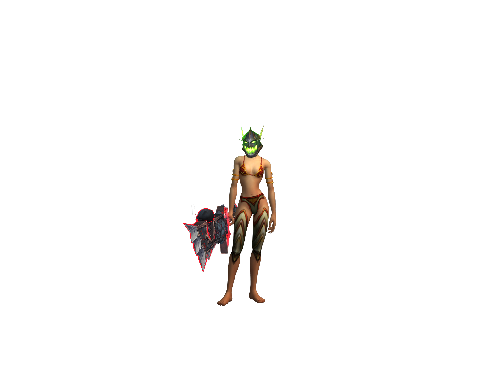 Gréffeuse 3D character render