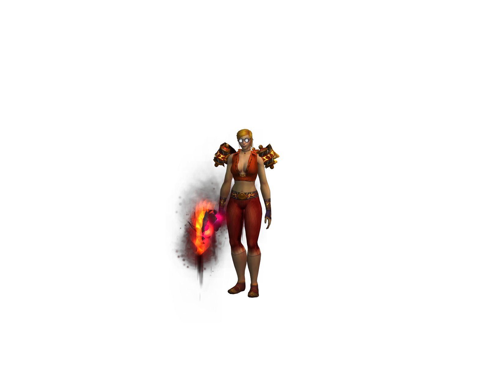 Crinkles 3D character render