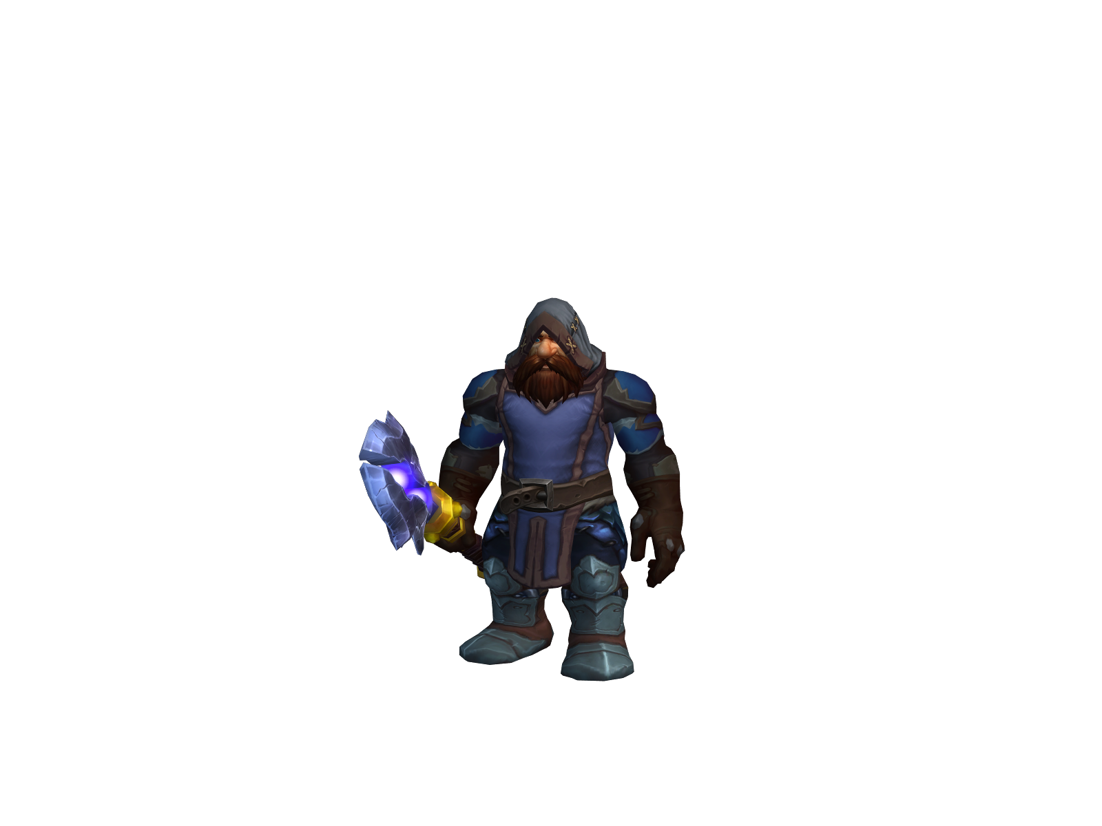 himmelblå 3D character render