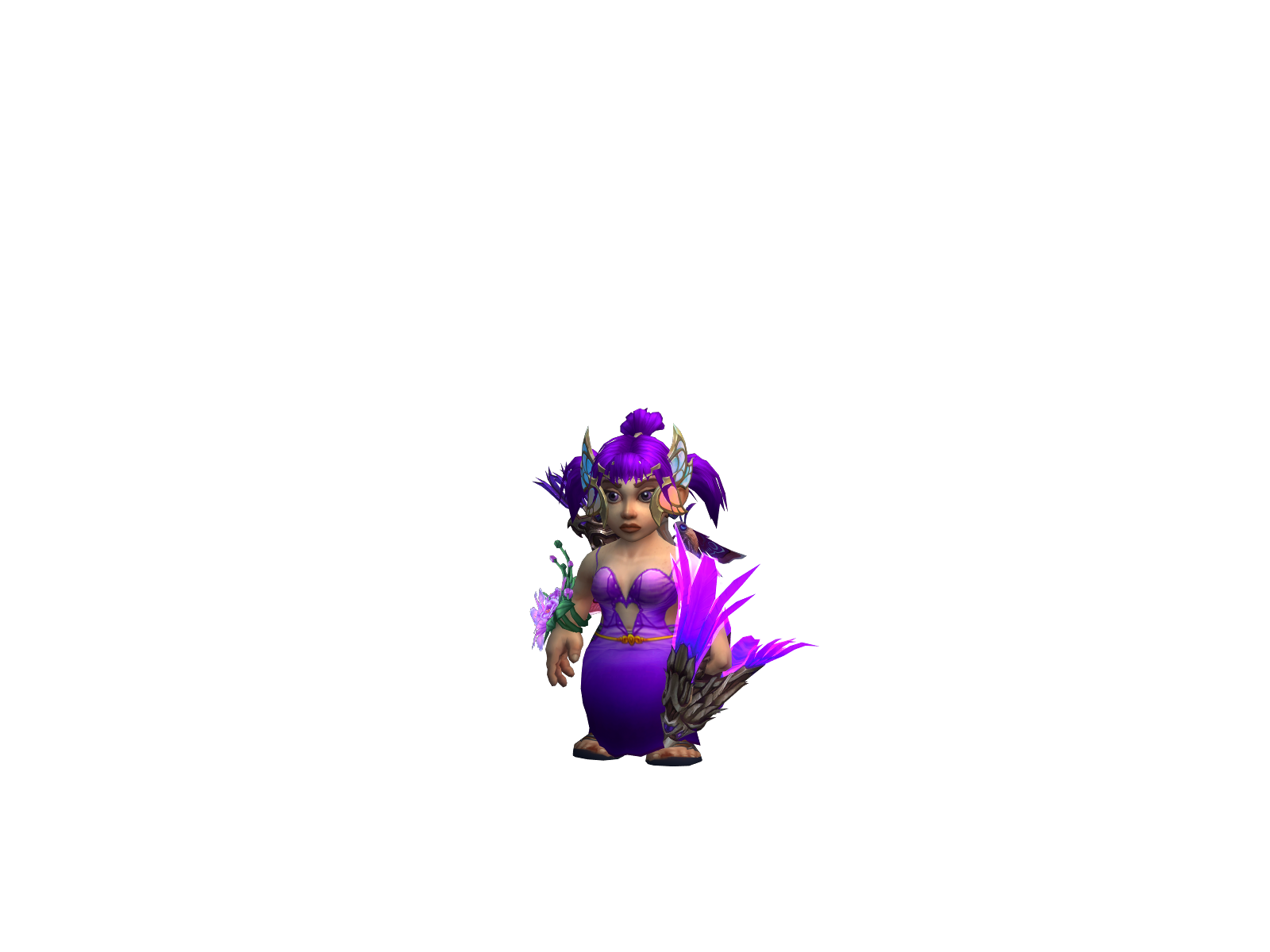 Mistledove 3D character render