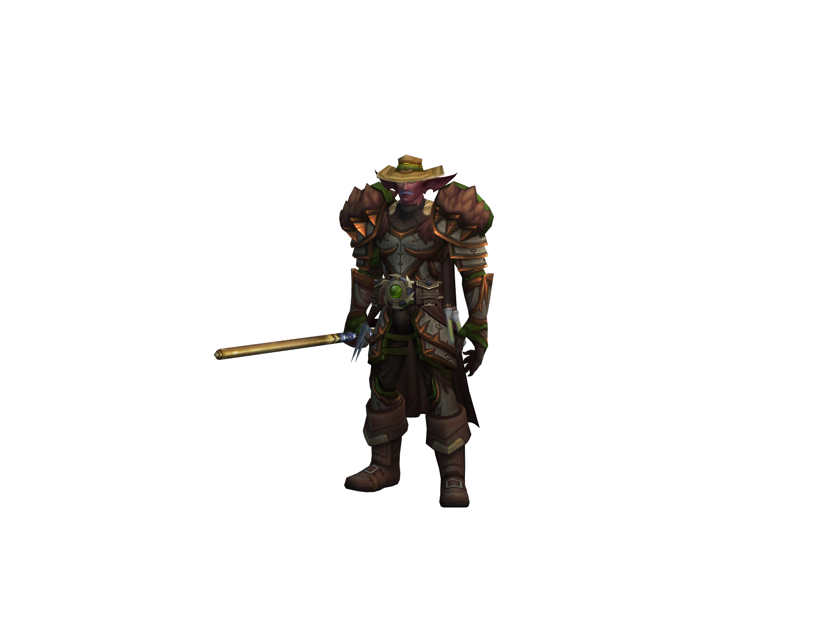 Brude 3D character render