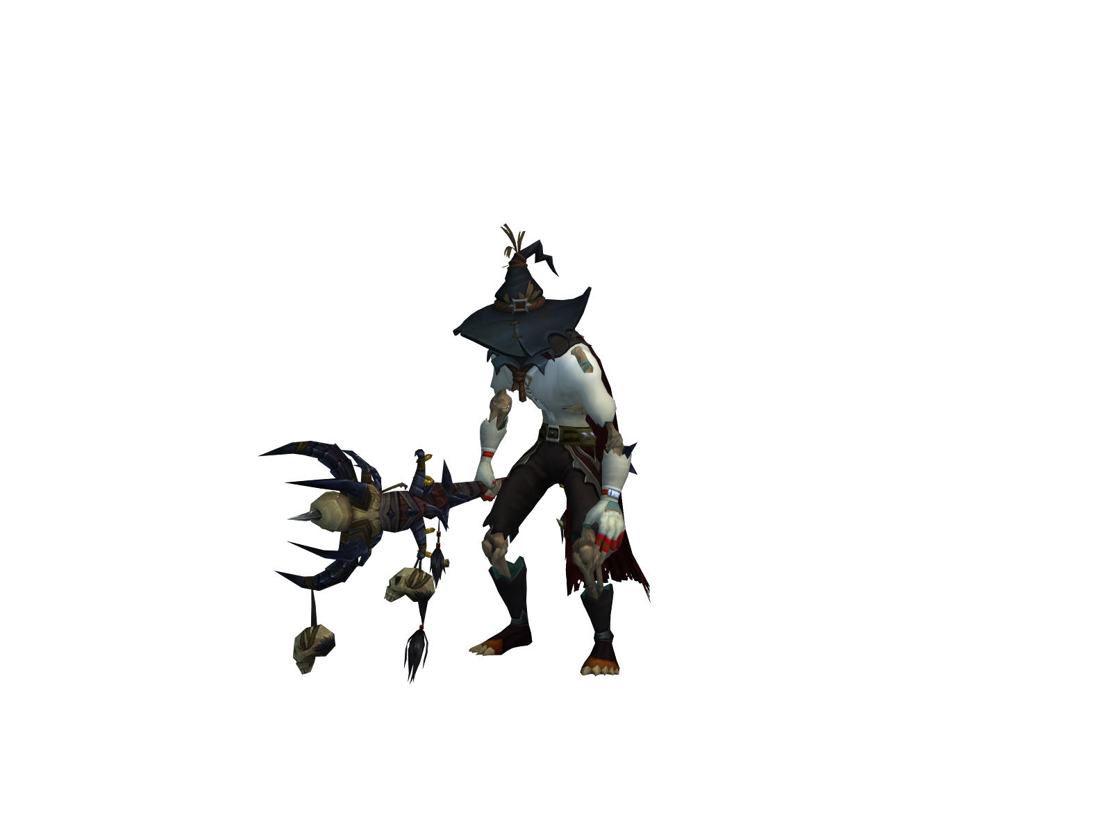Justblanket 3D character render