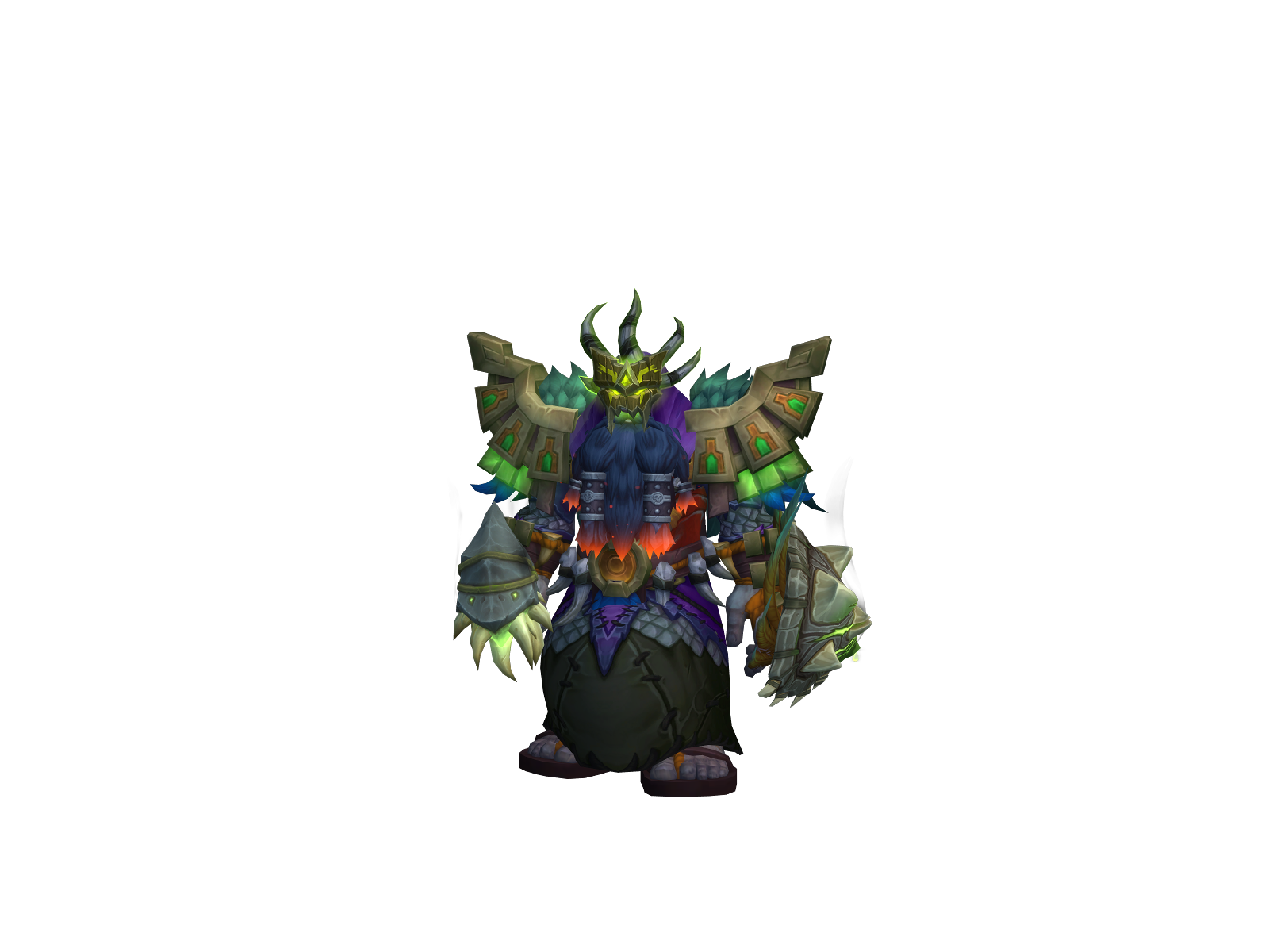 Rigg 3D character render