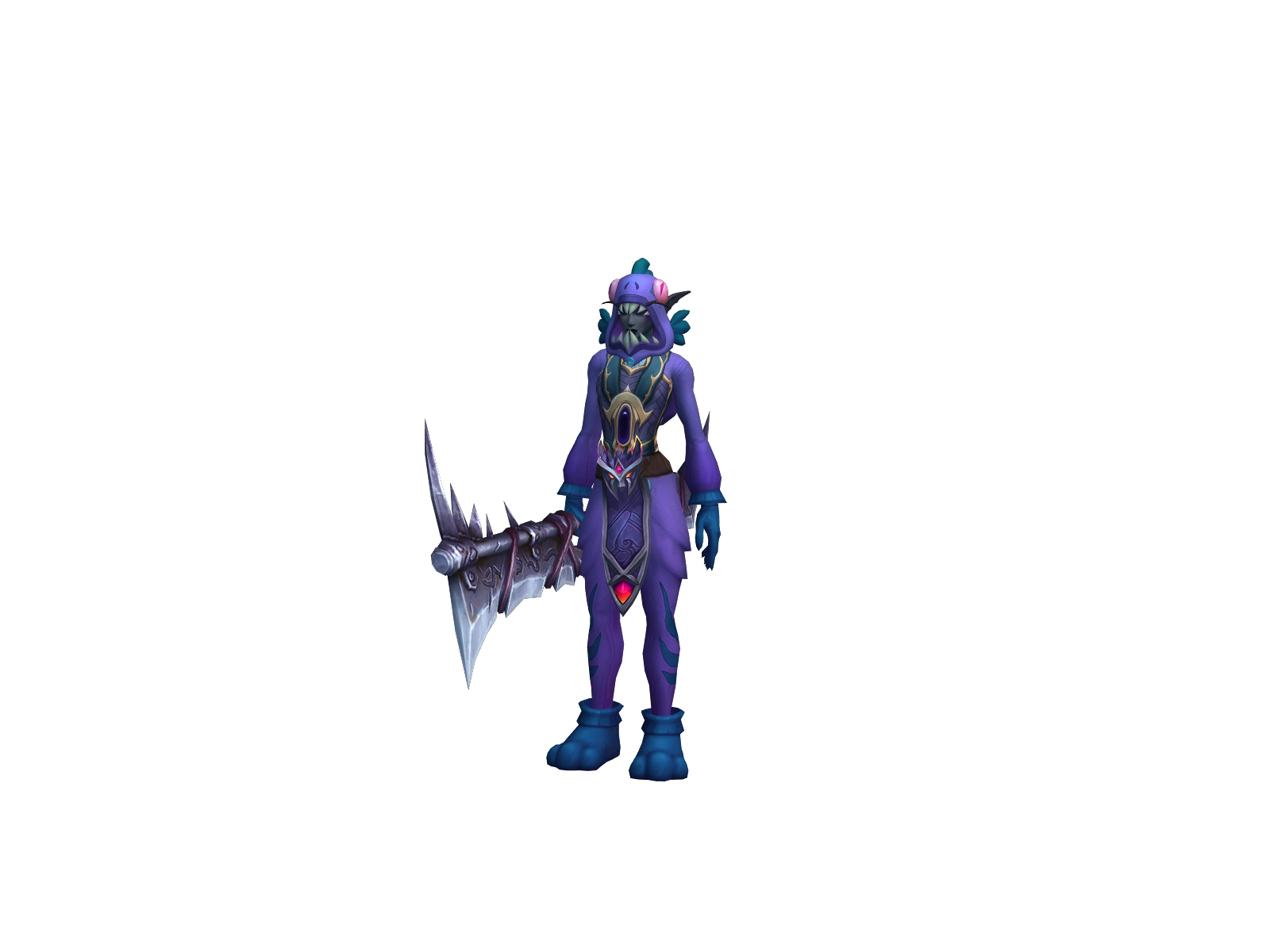 Marsugrape 3D character render