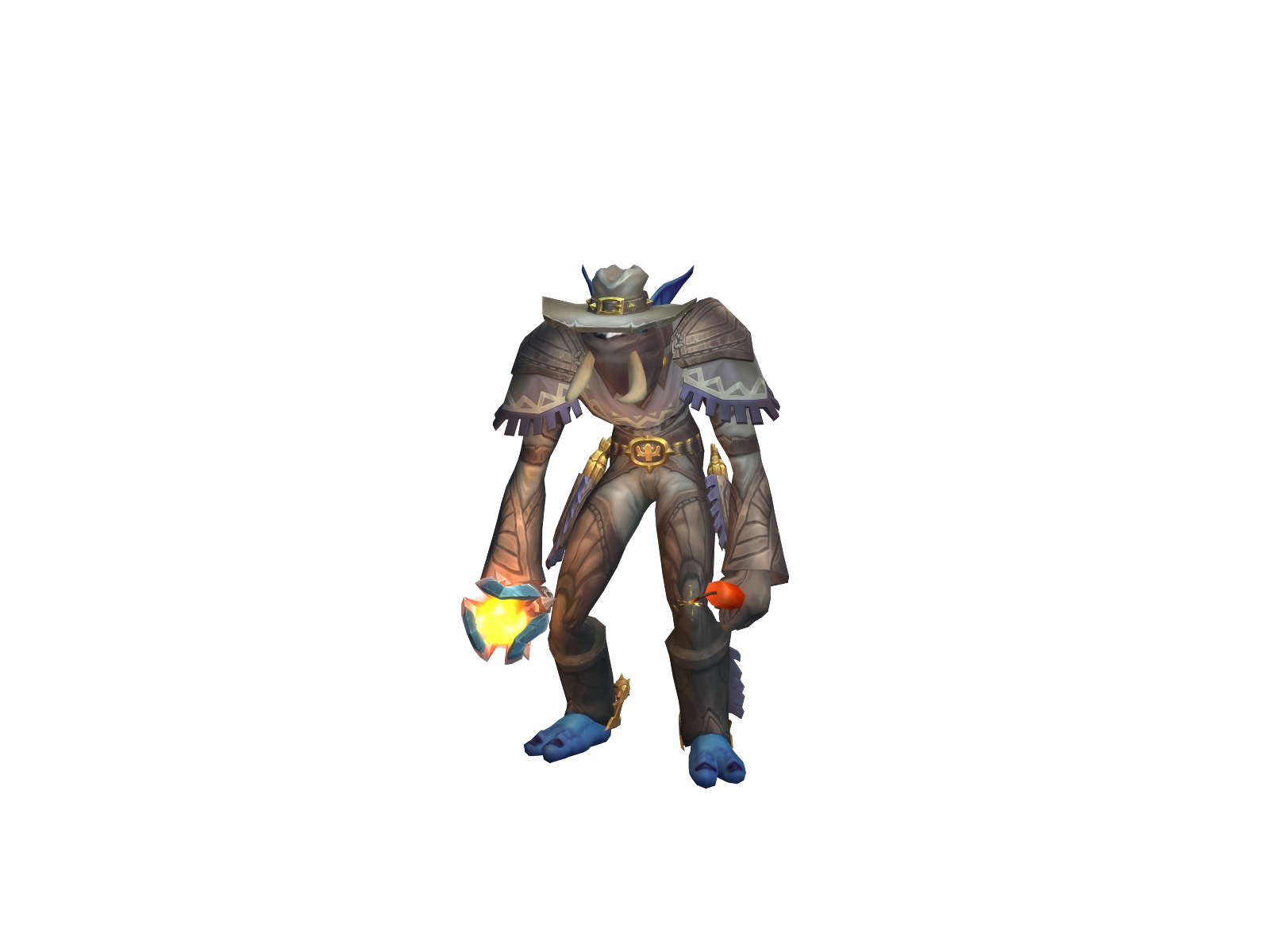 Highlander 3D character render