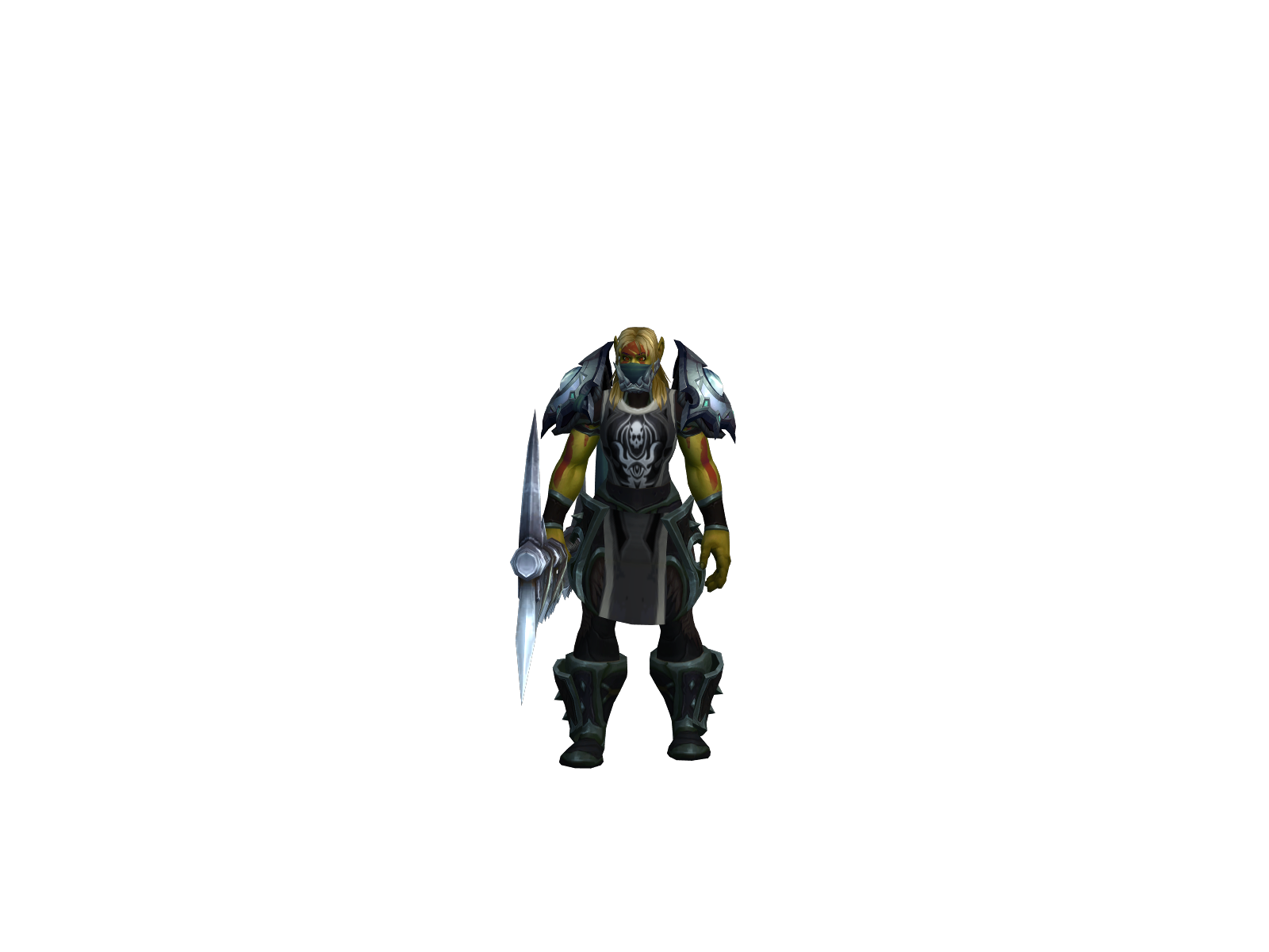 Whiteeyes 3D character render