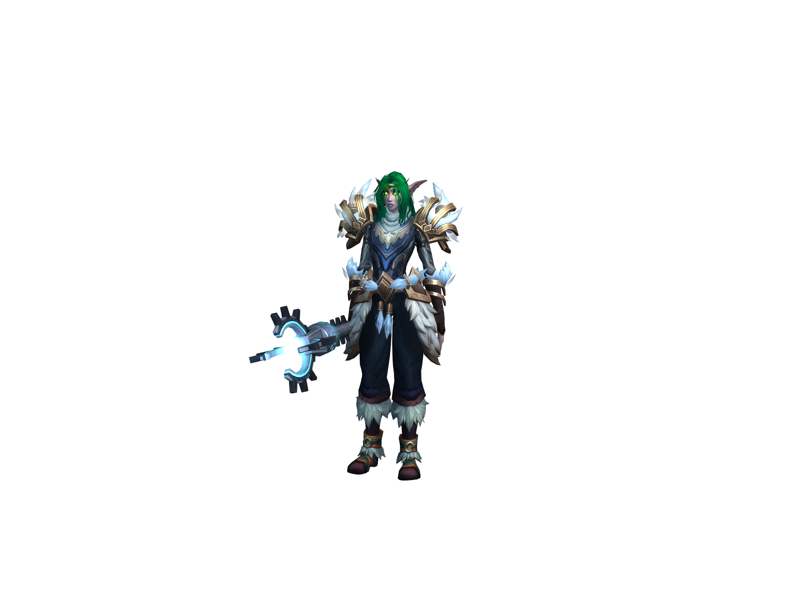 Buschfrau 3D character render