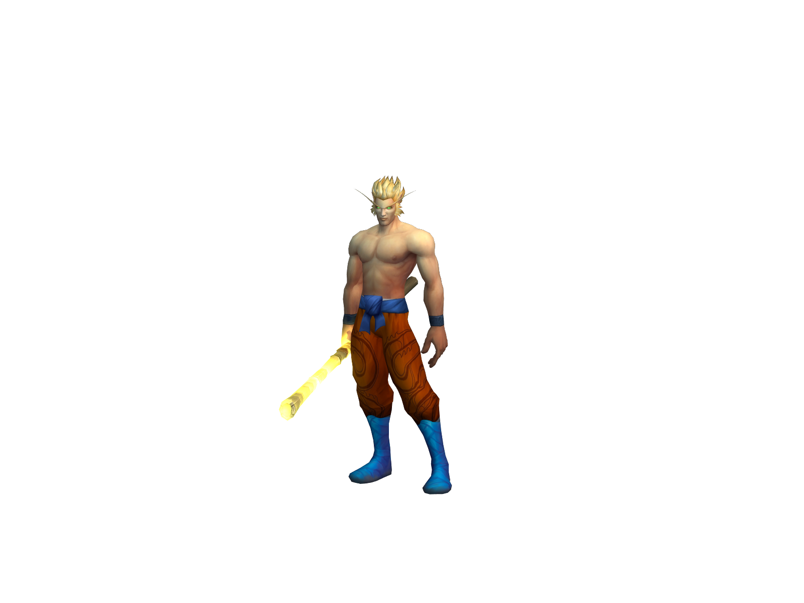 Saïyajin 3D character render