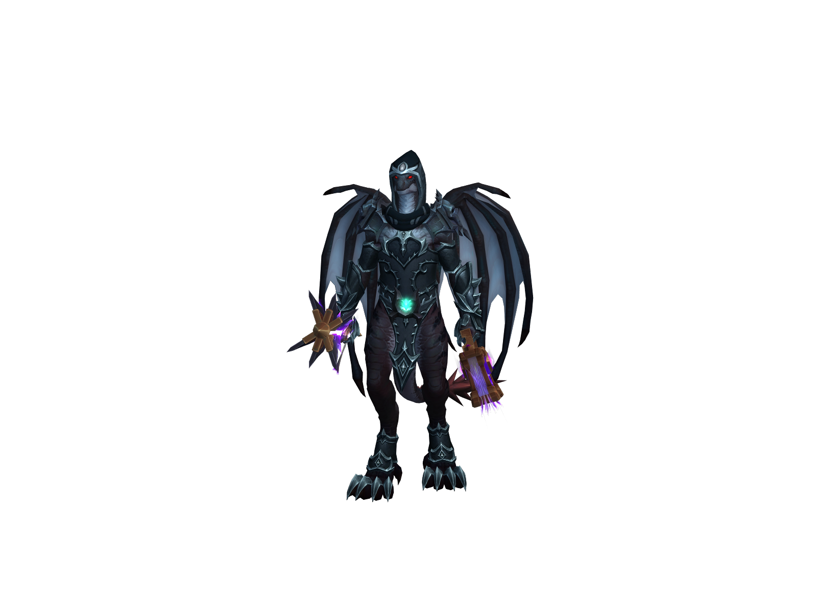 Eyeless 3D character render