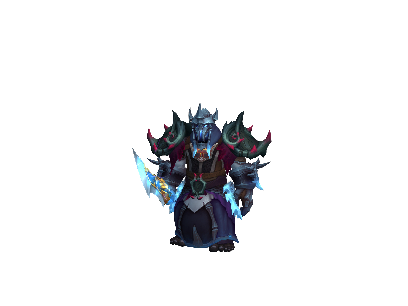Emberknight 3D character render