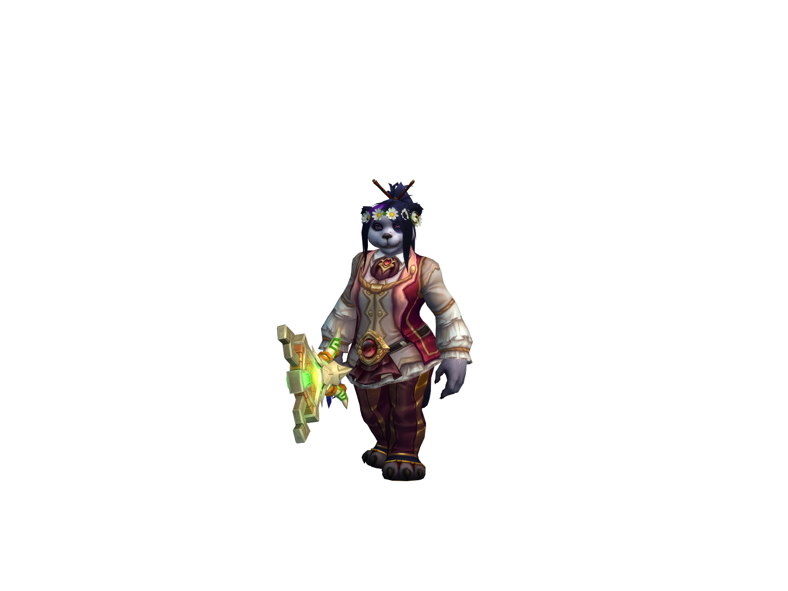 warral 3D character render
