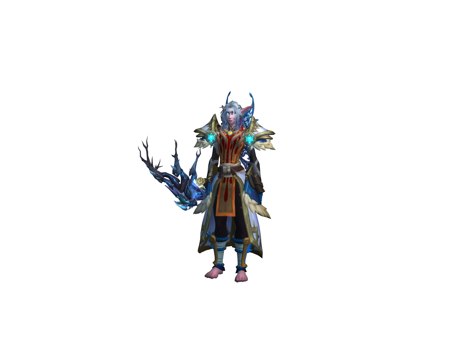 Mitaine 3D character render