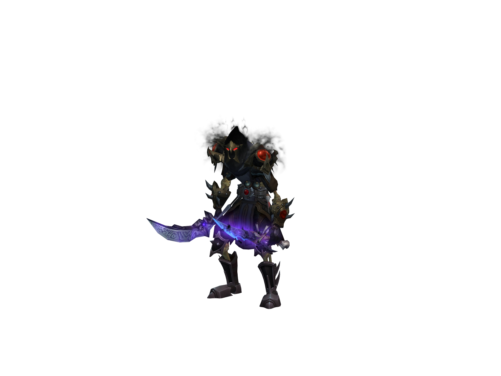 Hachburned 3D character render