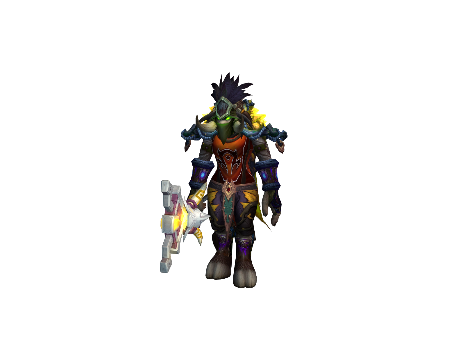 Deafimback 3D character render