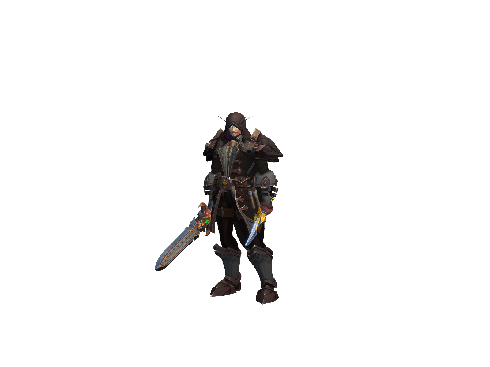 Oscurio 3D character render
