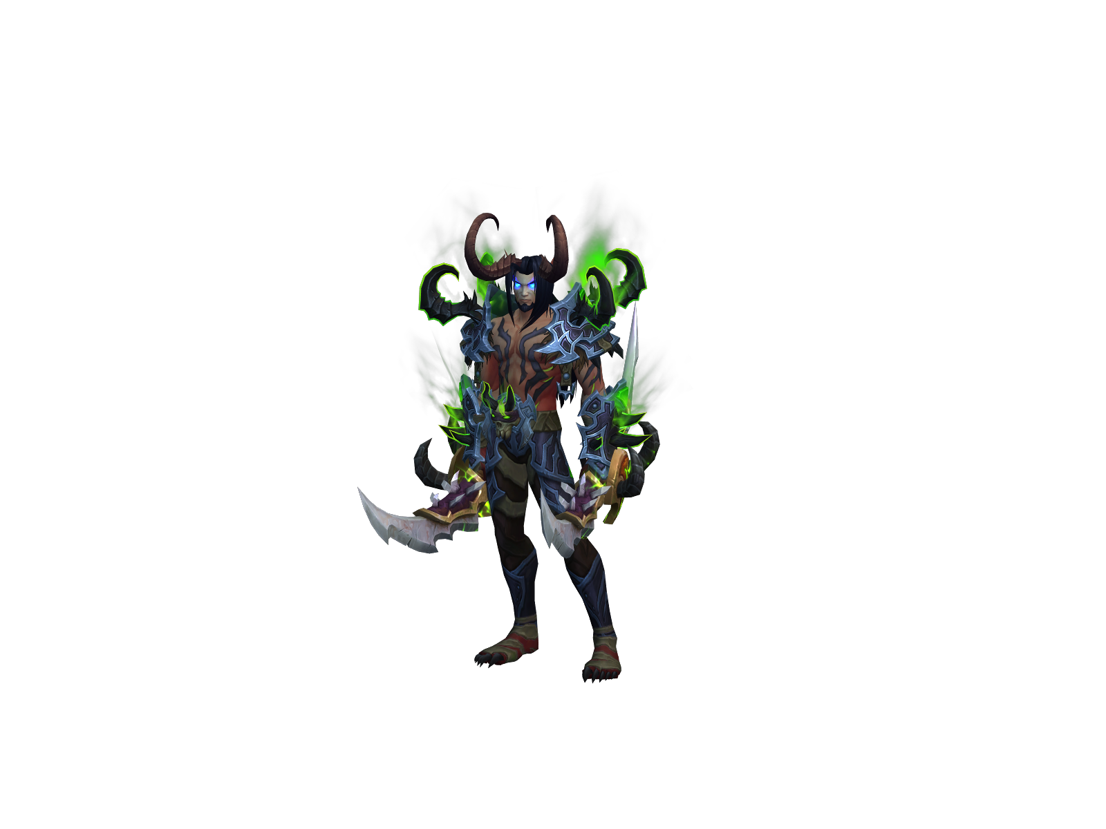 Squalonegro 3D character render