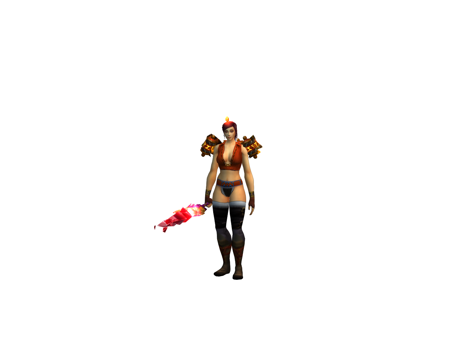 Shaler 3D character render