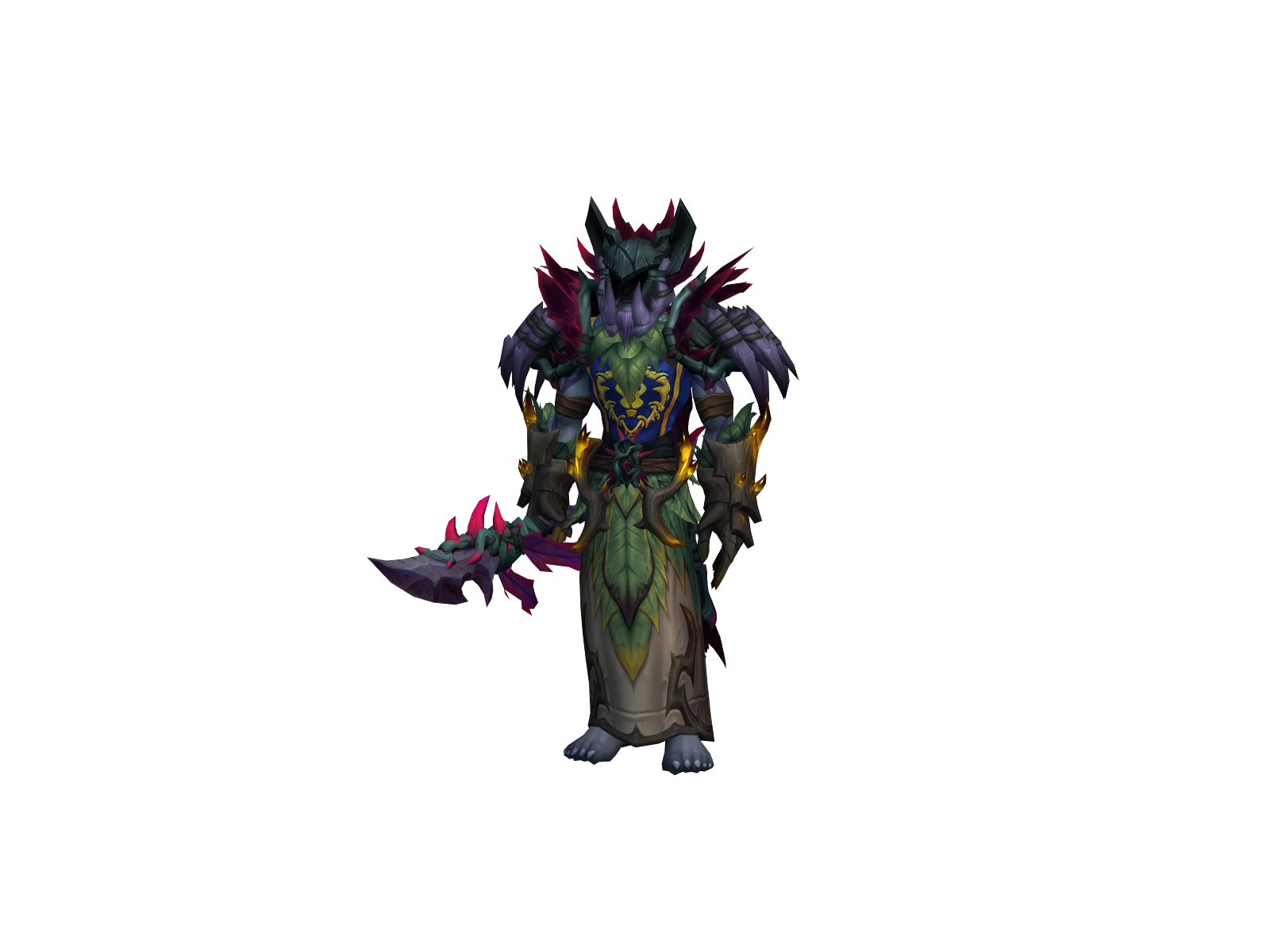 Hugnedruid 3D character render