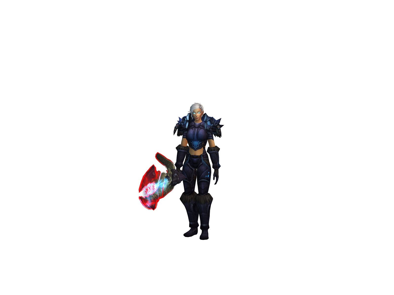 Snøw 3D character render