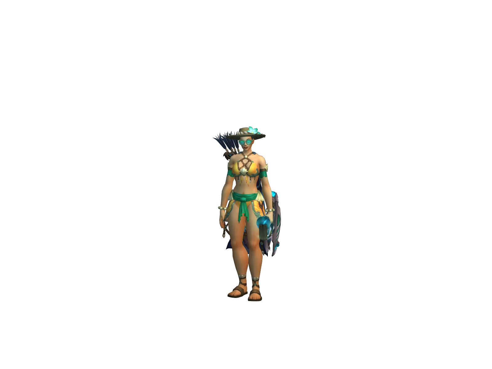 Salael 3D character render