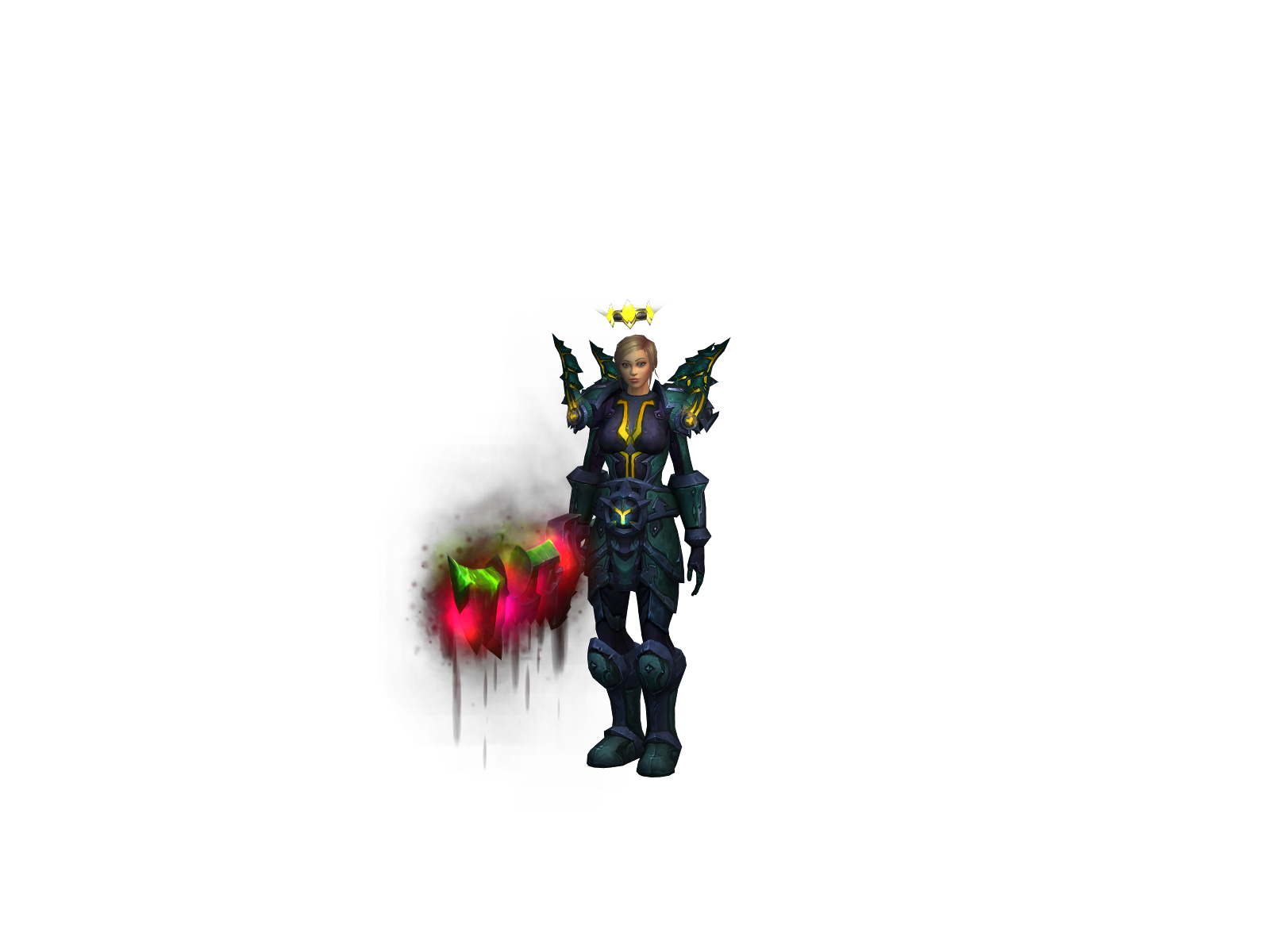 Loaded 3D character render