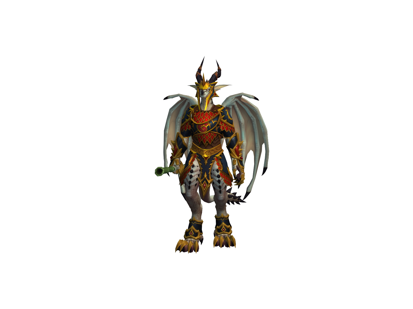 Menschdrak 3D character render