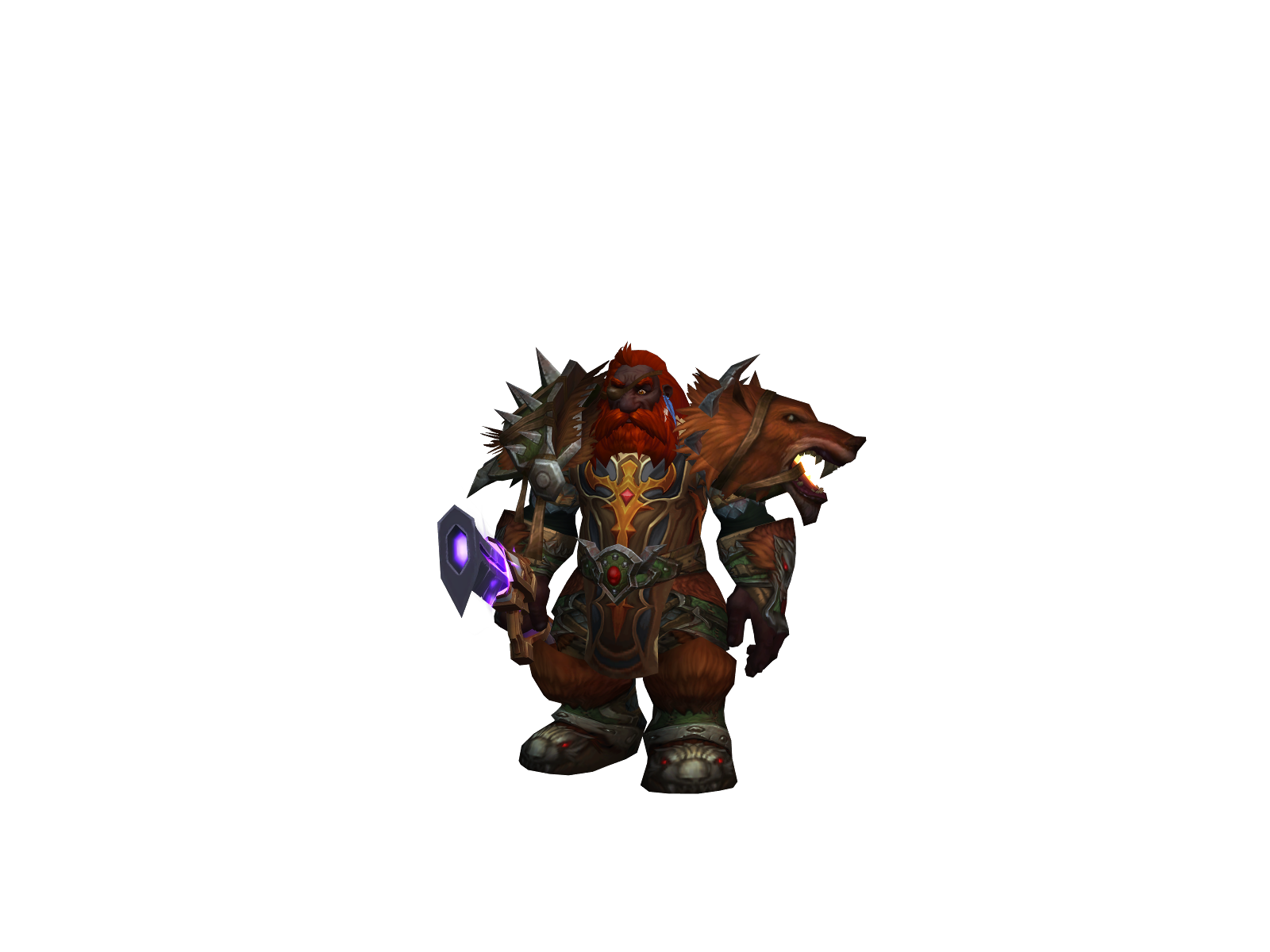 Bazouf 3D character render