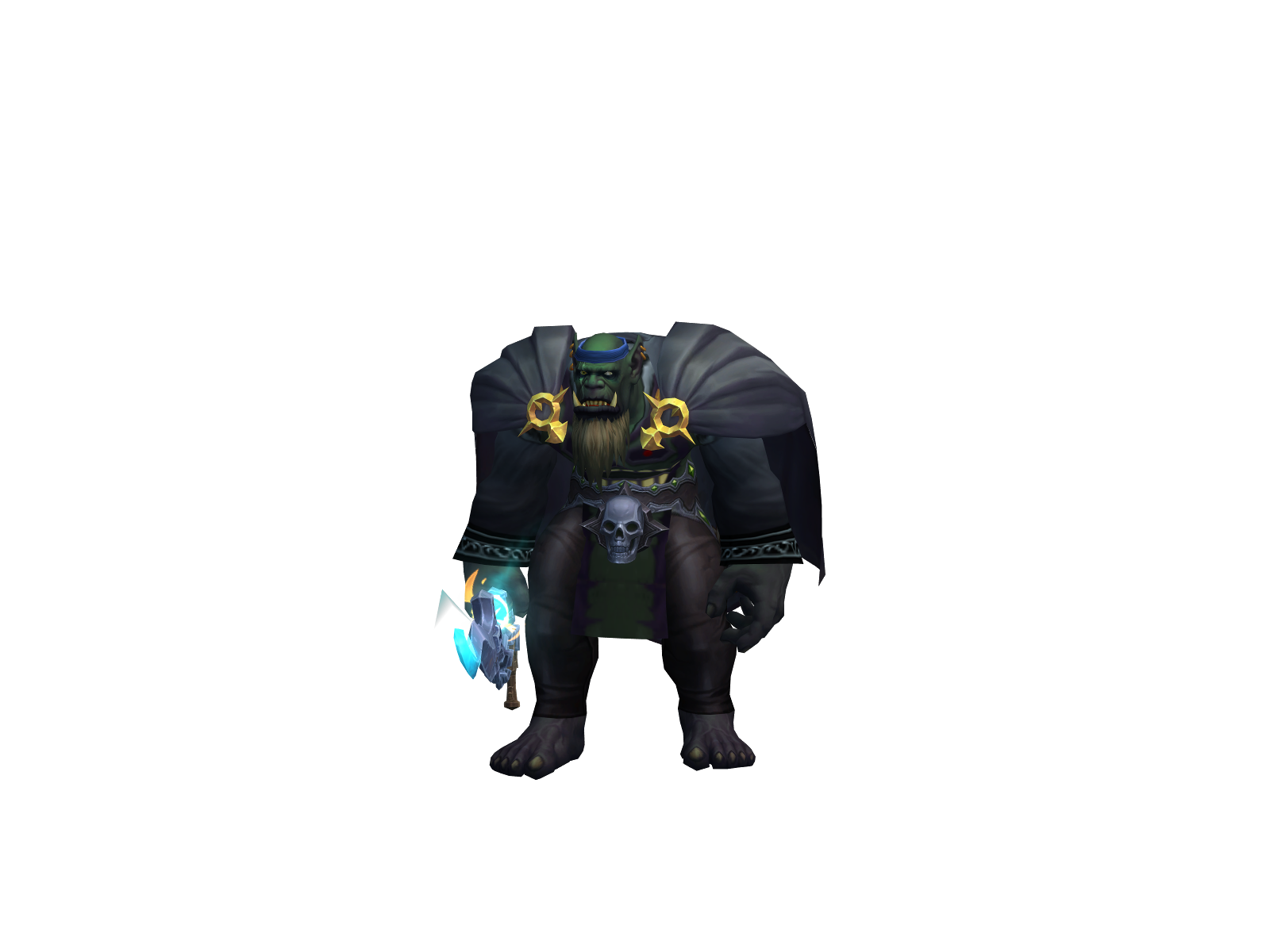 Racursed 3D character render