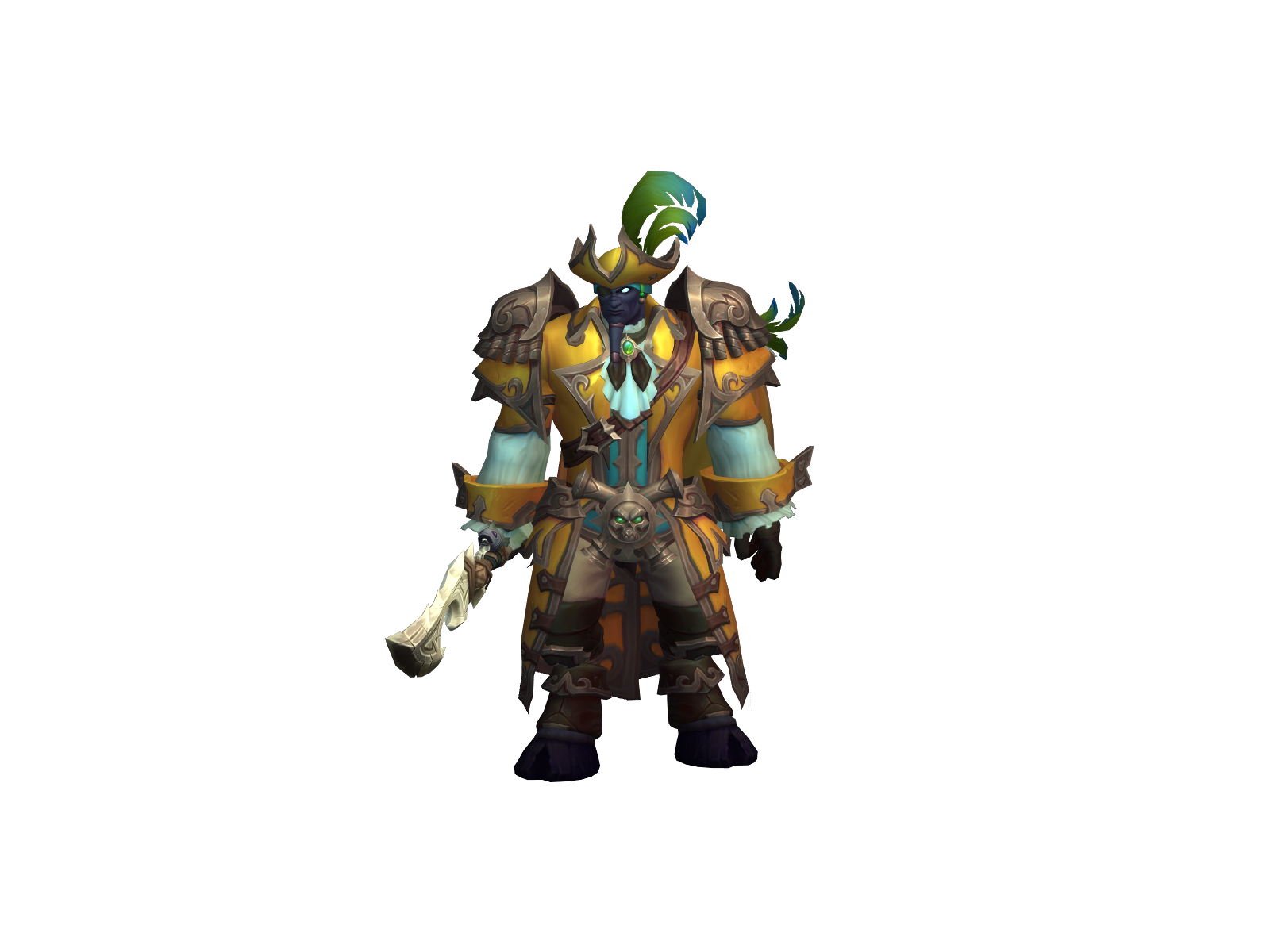 Crumbed 3D character render