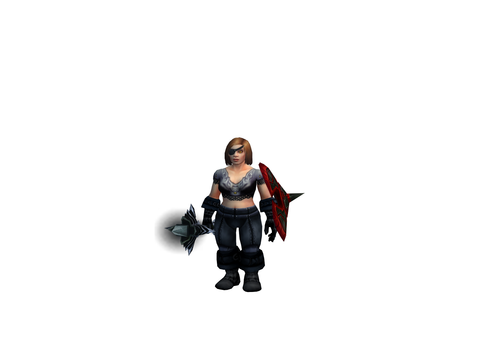 Pokoé 3D character render