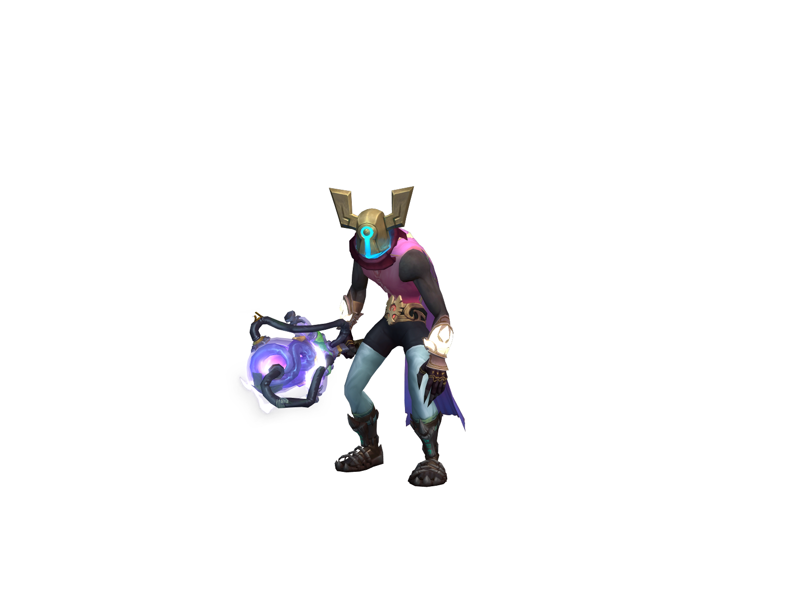 Paars 3D character render