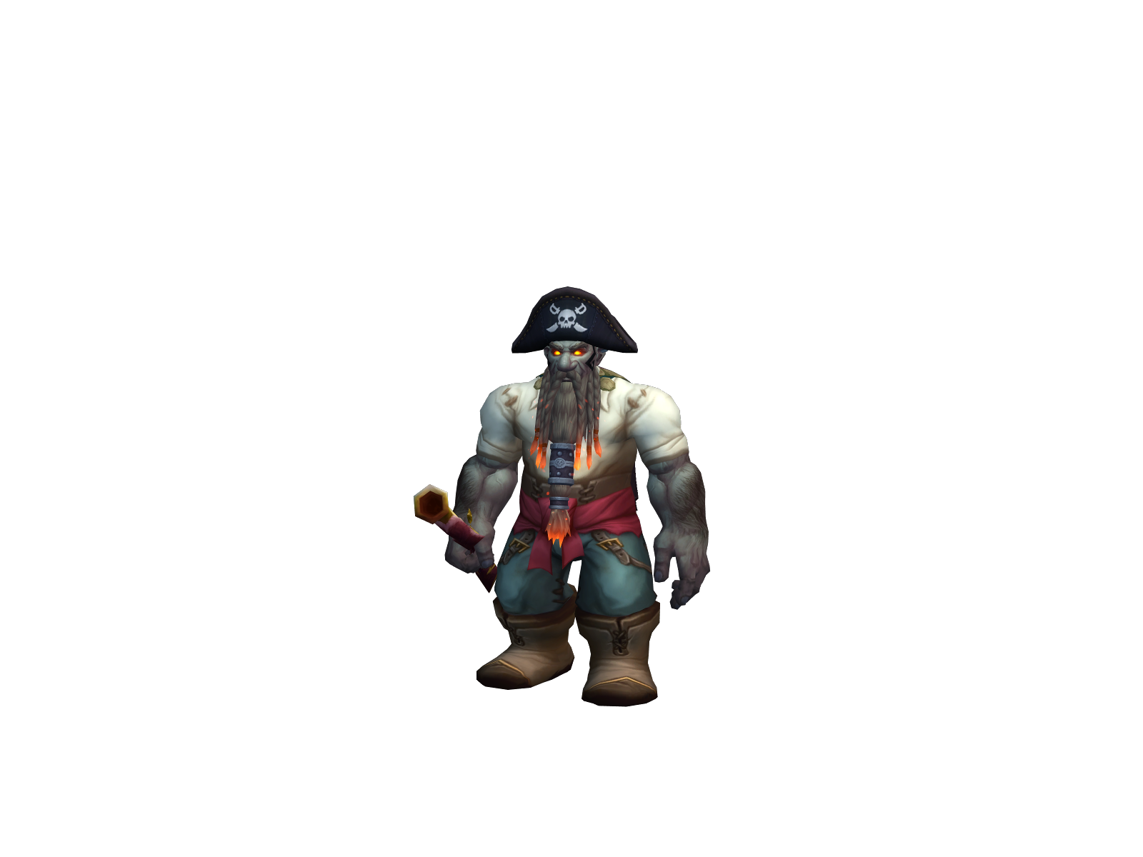 Dwoorfmanpig 3D character render
