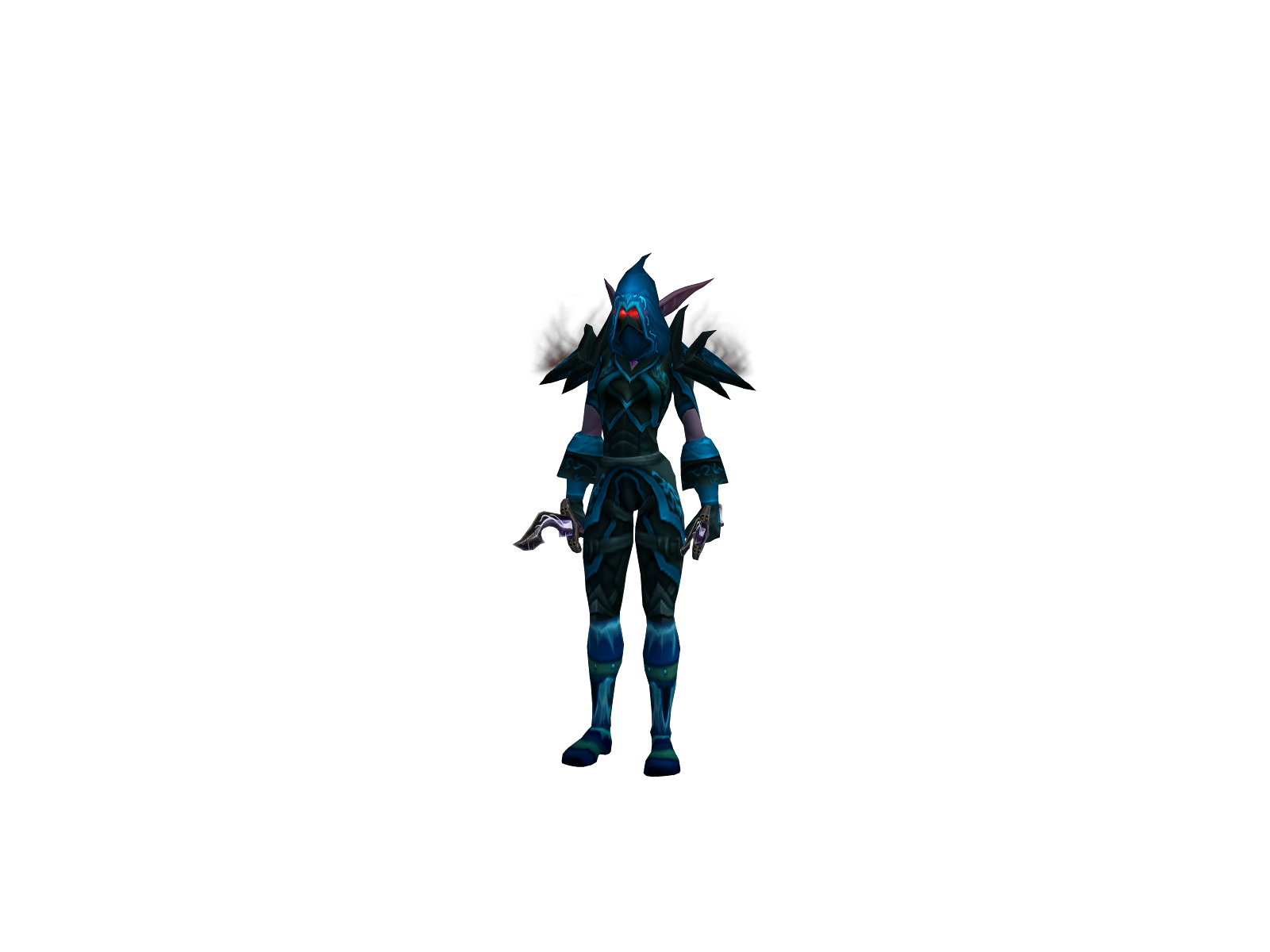Faded 3D character render