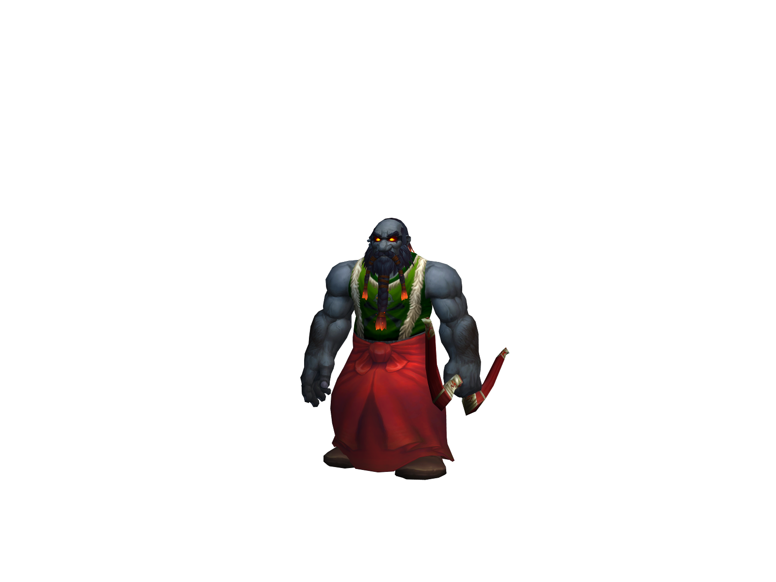 Genchou 3D character render