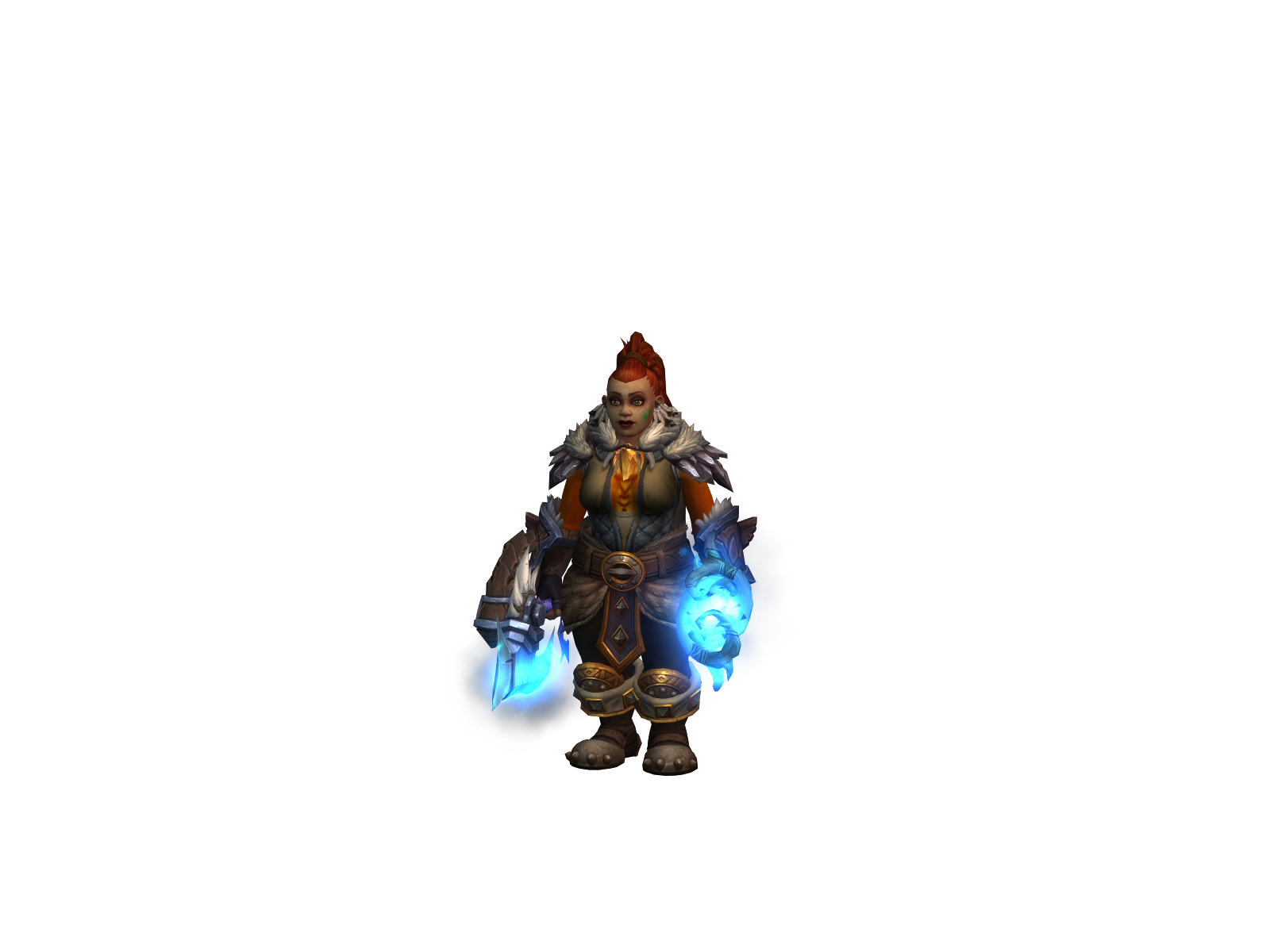 Bruná 3D character render