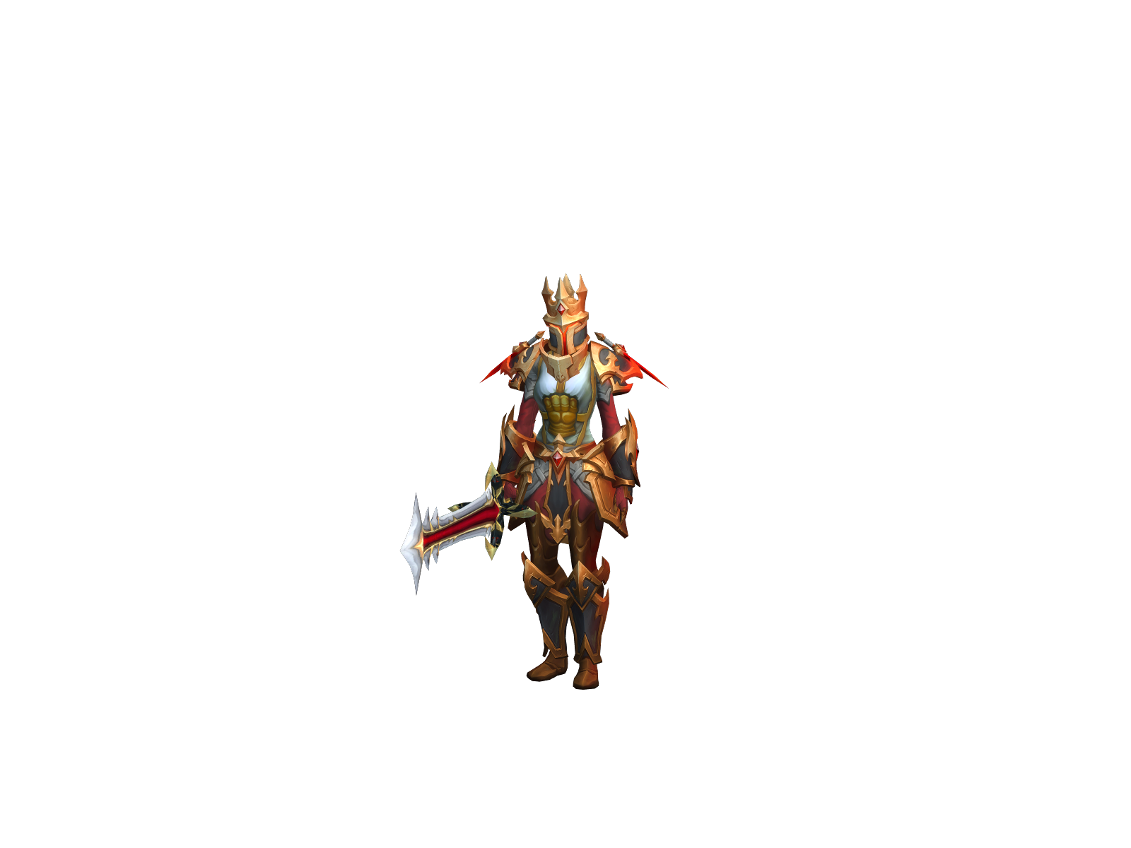Krucífix 3D character render