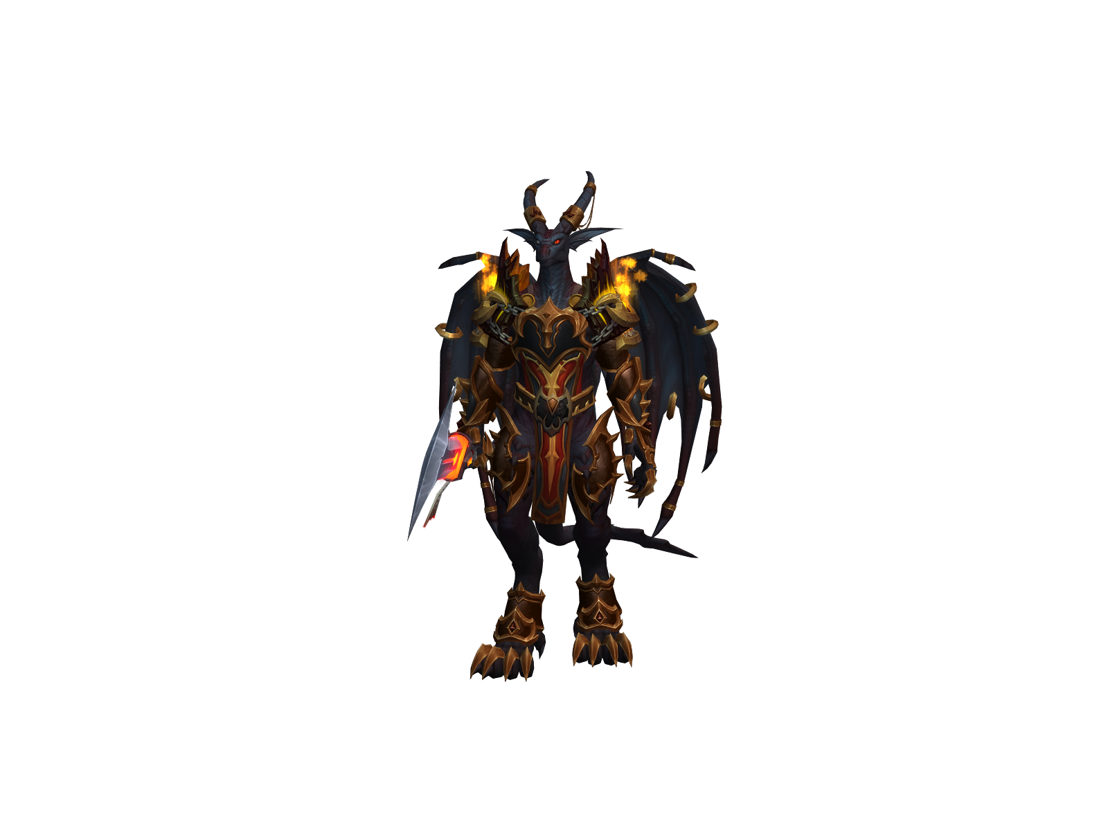 Draconir 3D character render