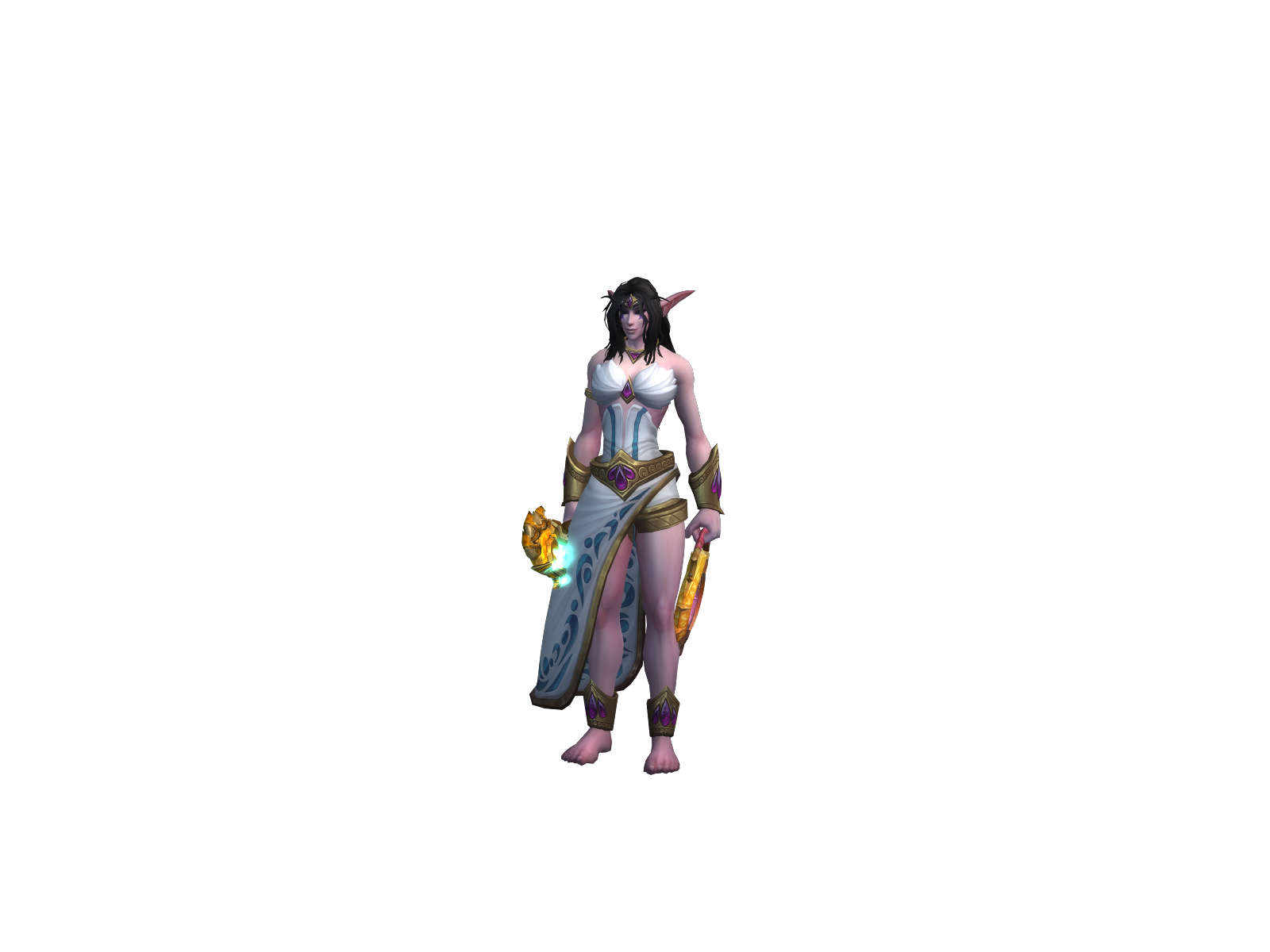Eau 3D character render