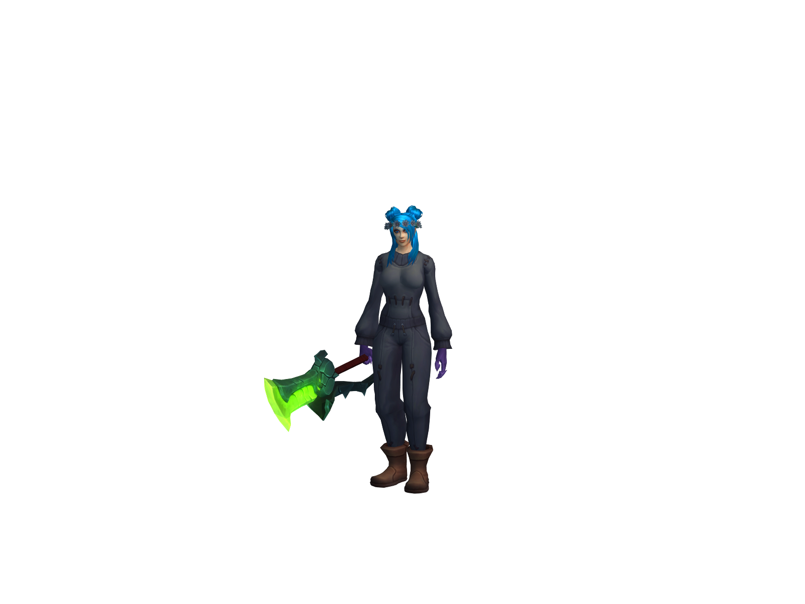 Sznájpir 3D character render