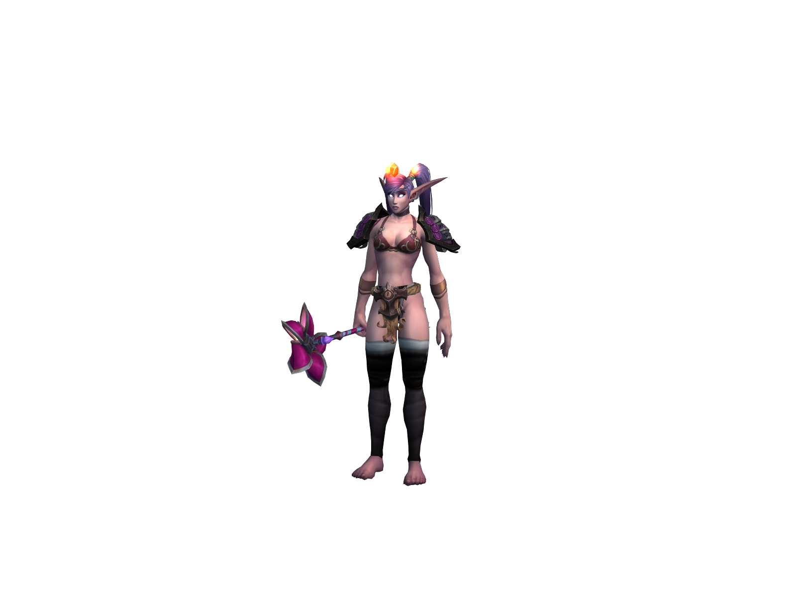 Sashaprey 3D character render